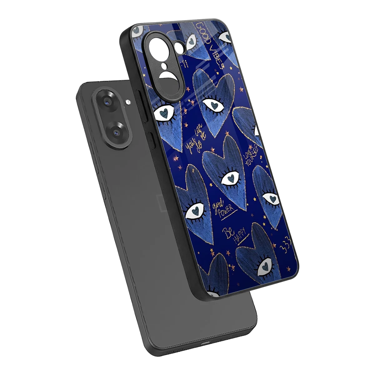 Girl Vision sleek oneplus nord ce5 5g cover with tempered glass back and TPU edges