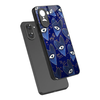 Girl Vision sleek oneplus nord ce5 5g cover with tempered glass back and TPU edges