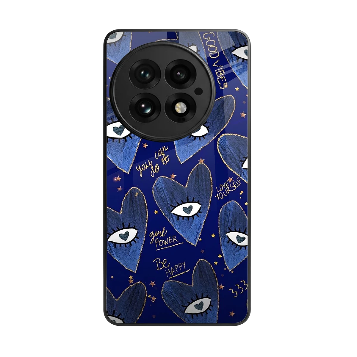 Girl Vision back phone cover | glass case for oneplus 13