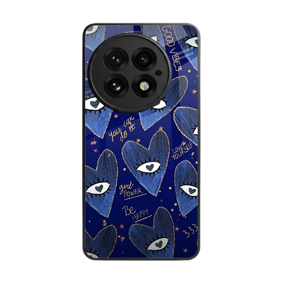Girl Vision back phone cover | glass case for oneplus 13