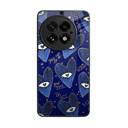 Girl Vision back phone cover | glass case for oneplus 13