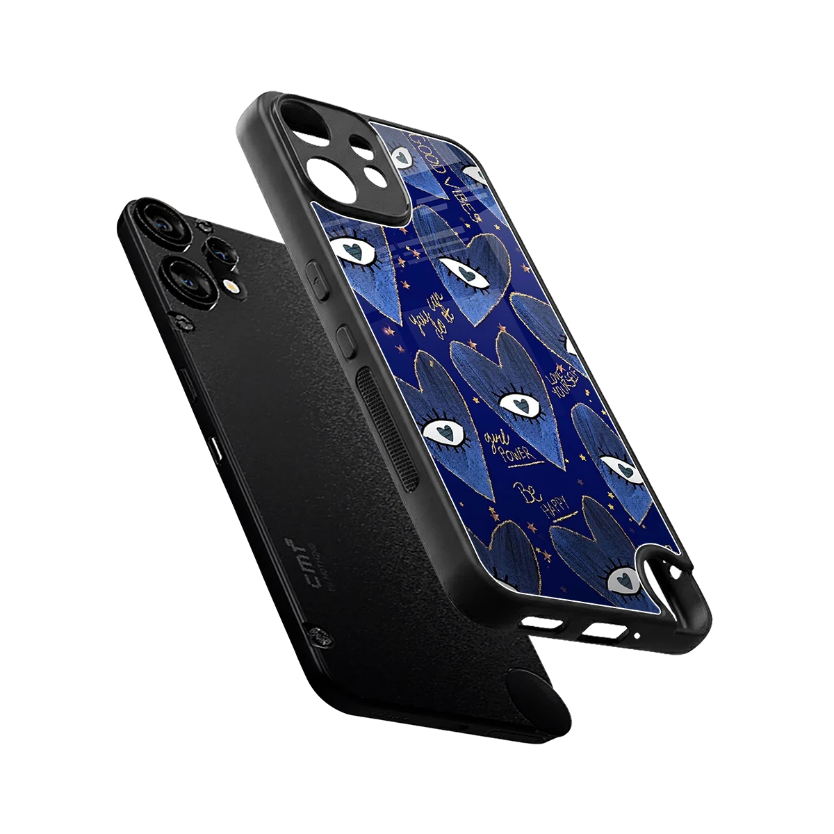 Girl Vision sleek cmf nothing phone 2 pro cover with tempered glass back and TPU edges