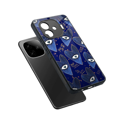 Girl Vision sleek iqoo neo 10r 5g cover with tempered glass back and TPU edges