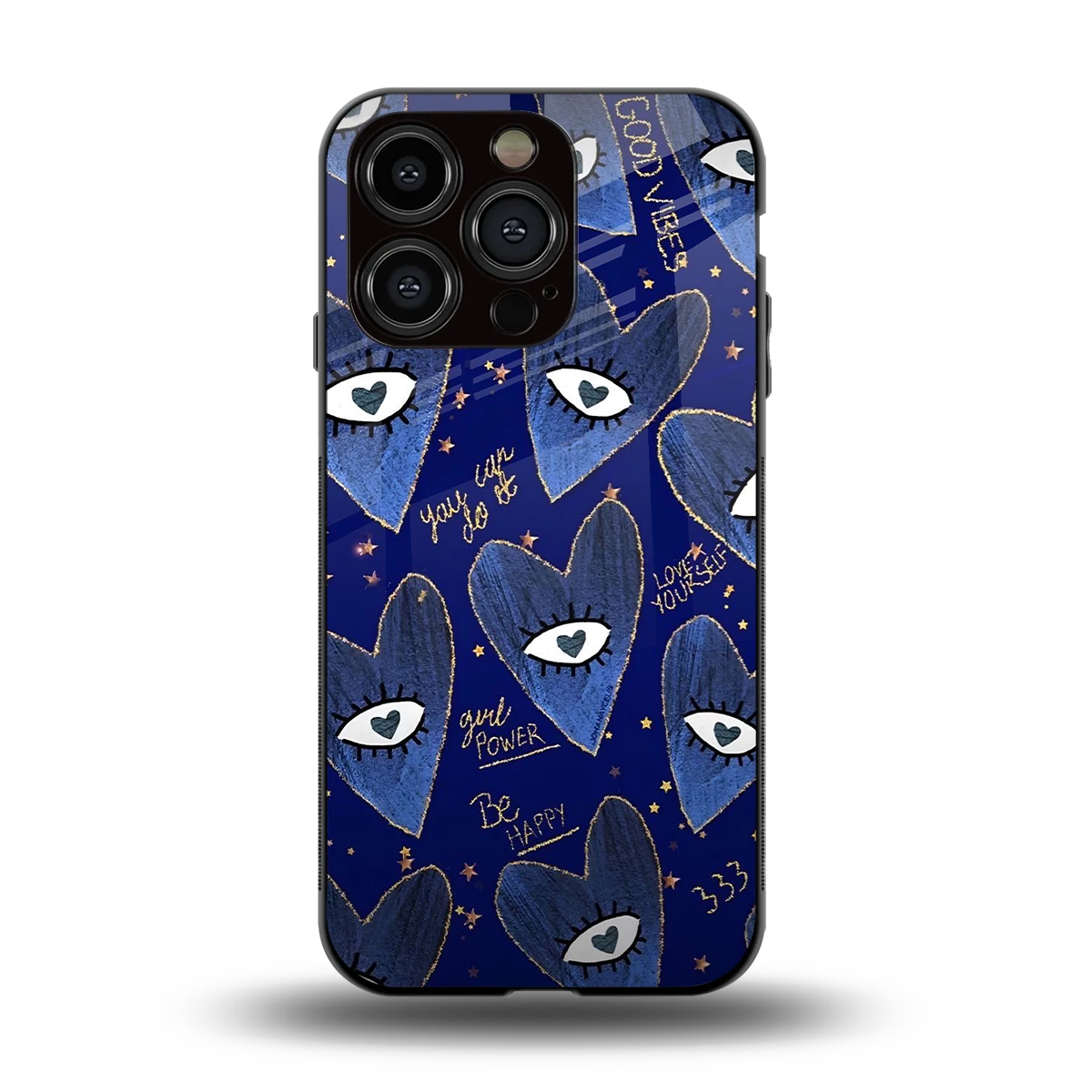 Girl Vision back phone cover | glass case for iphone 13 pro