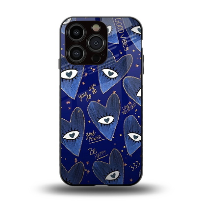 Girl Vision back phone cover | glass case for iphone 13 pro