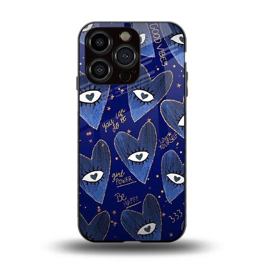 Girl Vision back phone cover | glass case for iphone 13 pro
