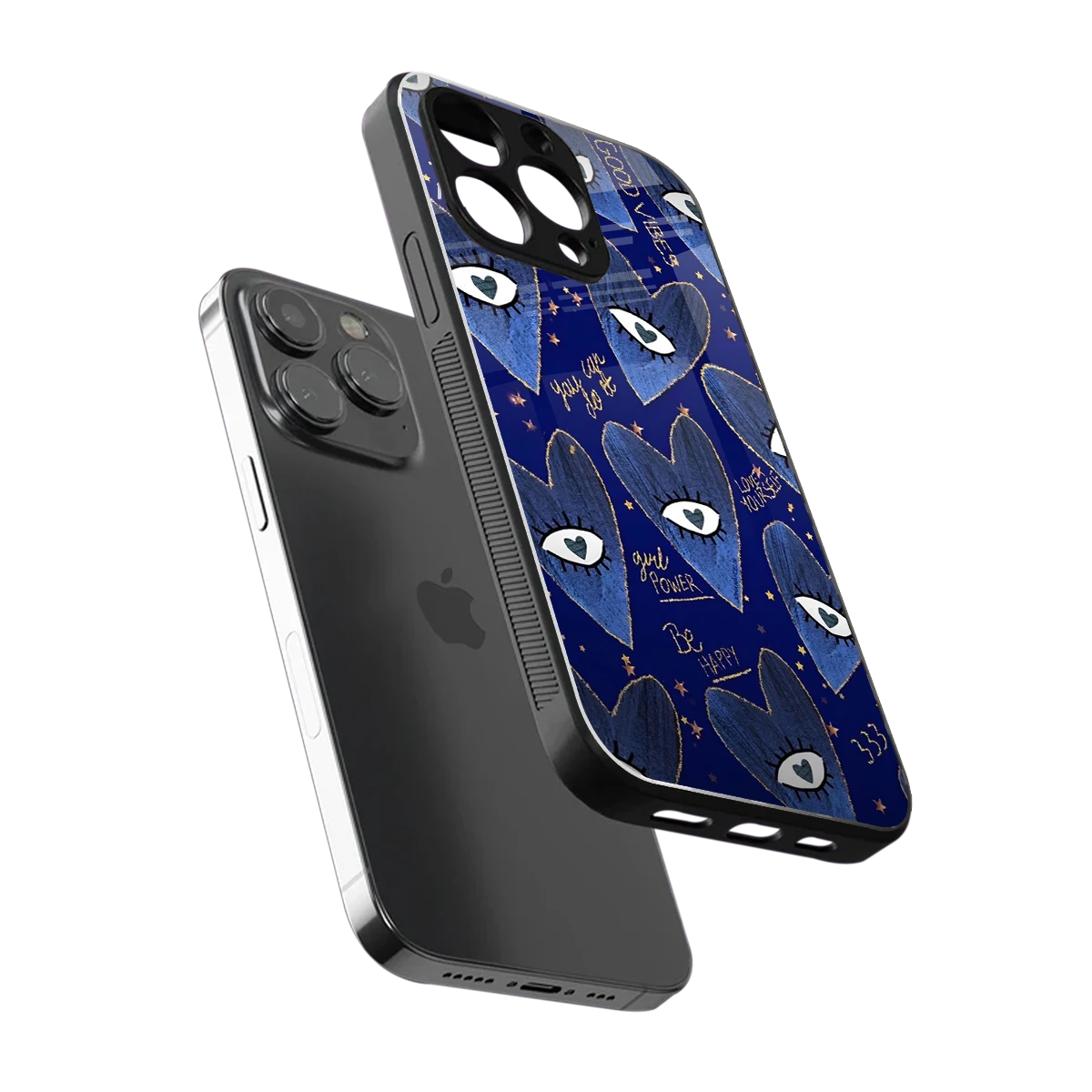 Girl Vision sleek iphone 13 pro cover with tempered glass back and TPU edges