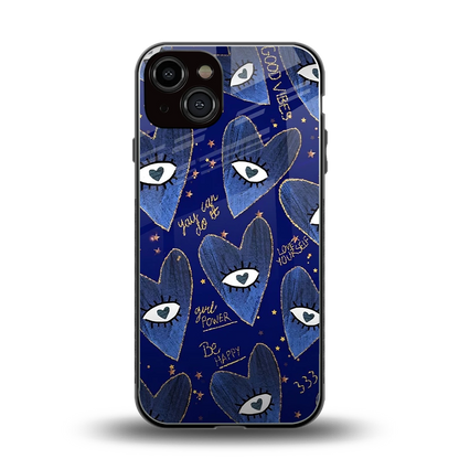 Girl Vision back phone cover | glass case for iphone 13