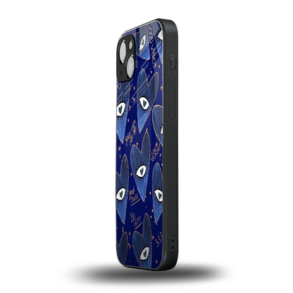 Girl Vision iphone 14 plus mobile cover | shockproof glass phone case