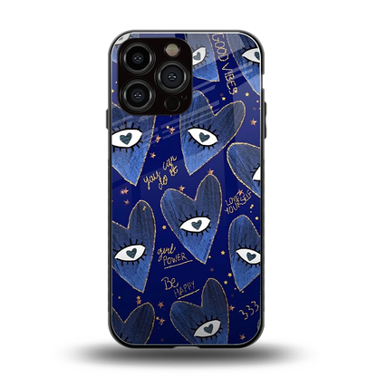 Girl Vision back phone cover | glass case for iphone 15 pro max