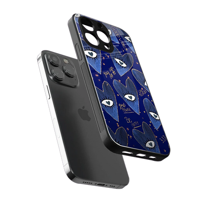 Girl Vision sleek iphone 15 pro max cover with tempered glass back and TPU edges