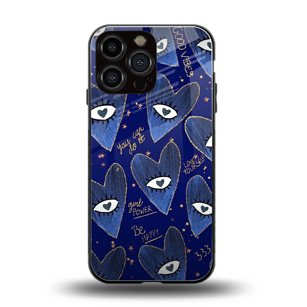 Girl Vision back phone cover | glass case for iphone 16 pro max