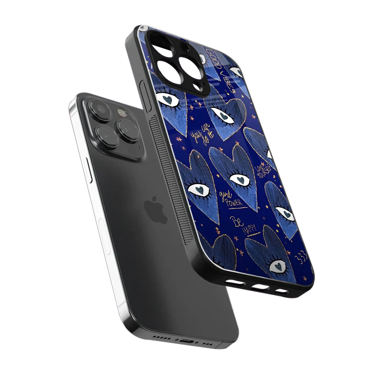 Girl Vision sleek iphone 16 pro max cover with tempered glass back and TPU edges