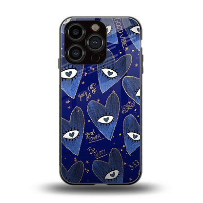 Girl Vision back phone cover | glass case for iphone 16 pro