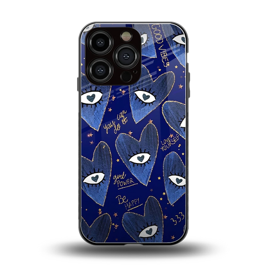 Girl Vision back phone cover | glass case for iphone 16 pro