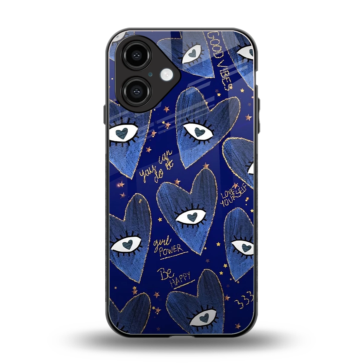 Girl Vision back phone cover | glass case for iphone 16