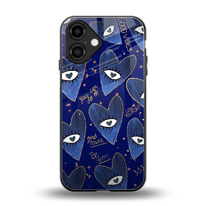 Girl Vision back phone cover | glass case for iphone 16