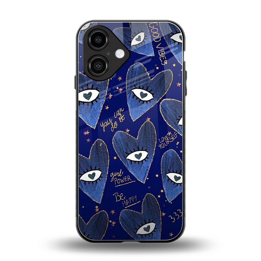 Girl Vision back phone cover | glass case for iphone 16