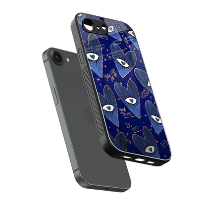 Girl Vision sleek iphone 16e cover with tempered glass back and TPU edges