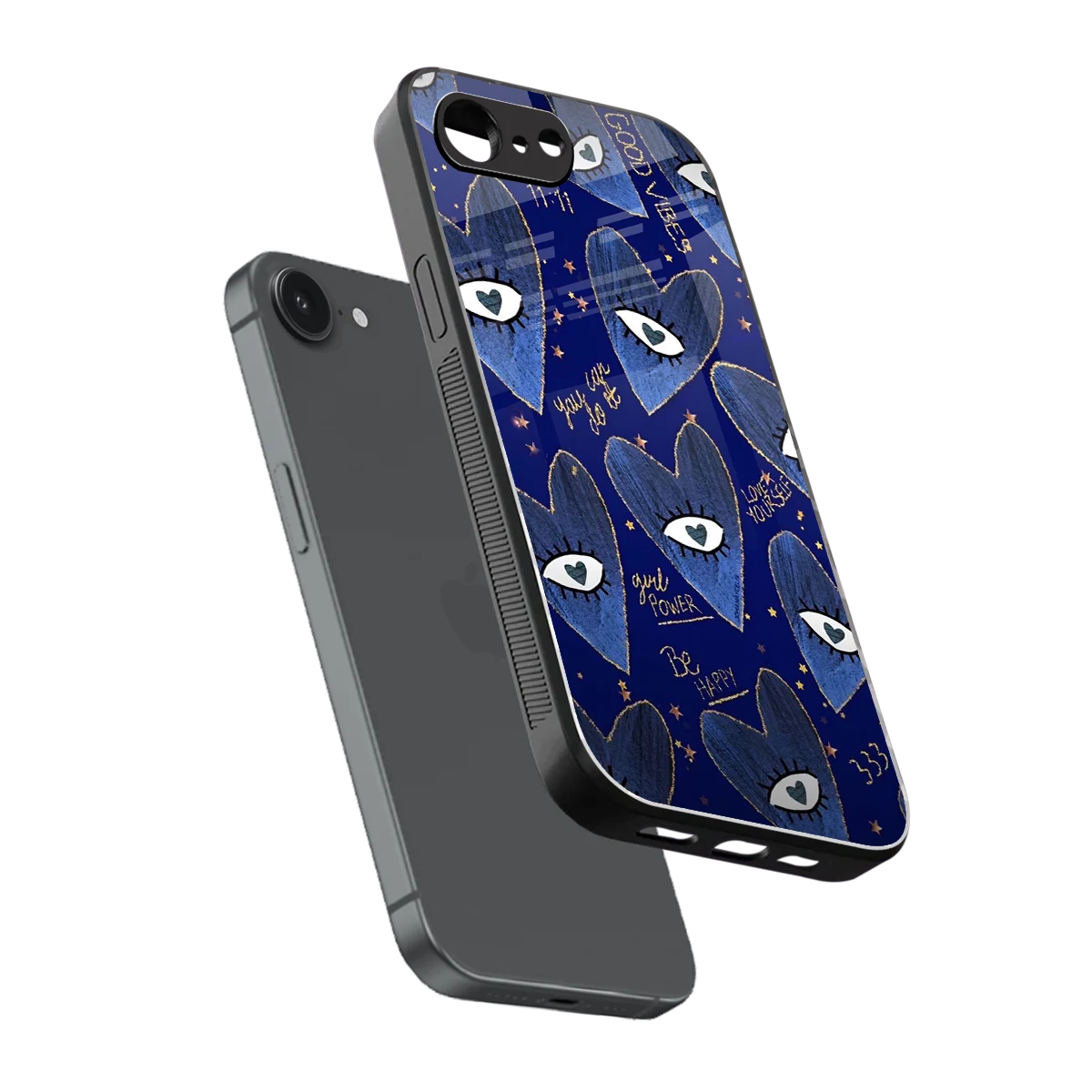 Girl Vision sleek iphone 17e cover with tempered glass back and TPU edges