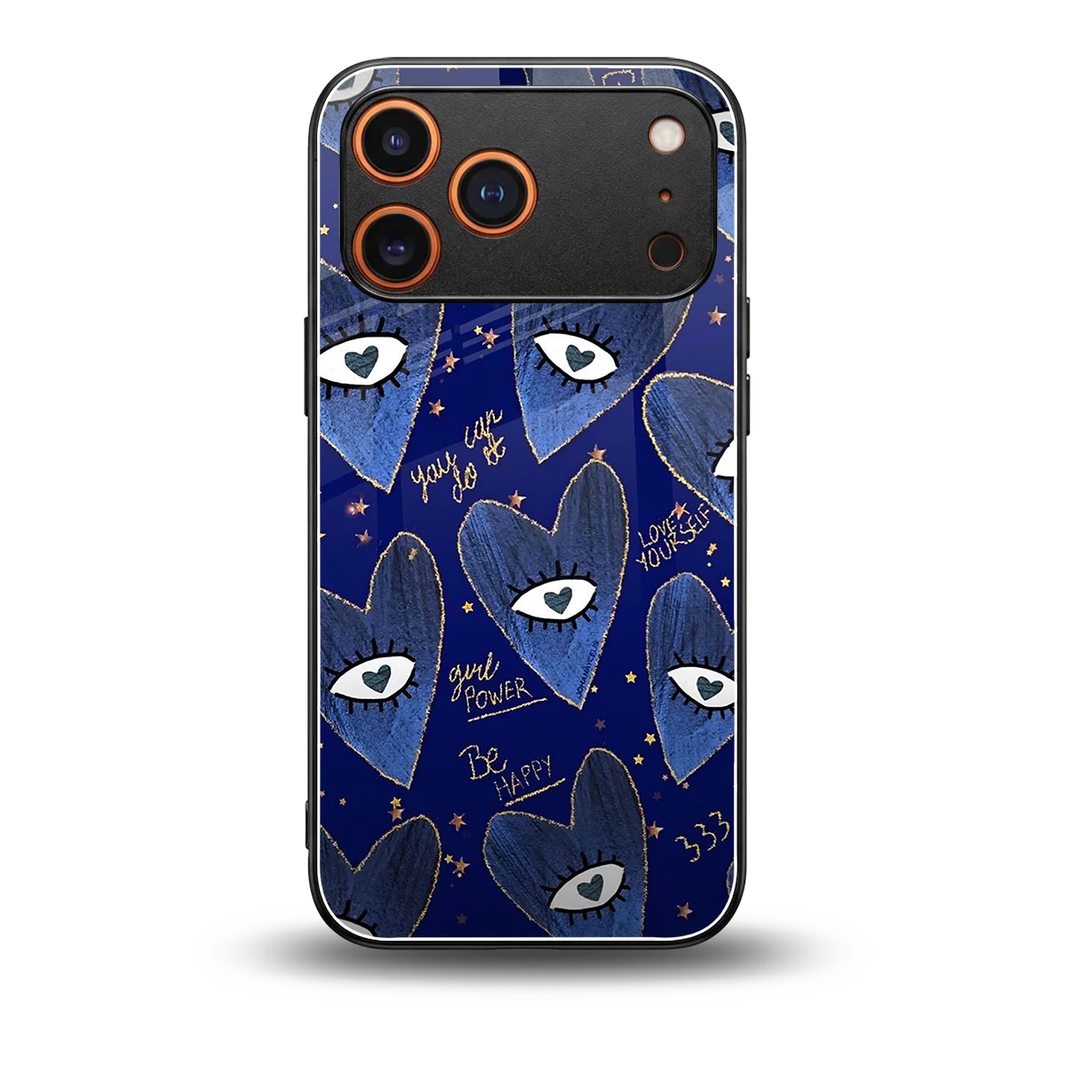 Girl Vision back phone cover | glass case for iphone 17 pro