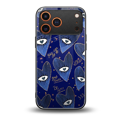 Girl Vision back phone cover | glass case for iphone 17 pro