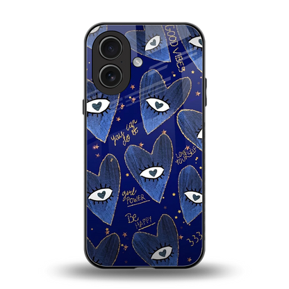 Girl Vision back phone cover | glass case for iphone 17