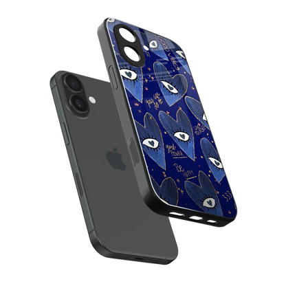 Girl Vision sleek iphone 17 cover with tempered glass back and TPU edges