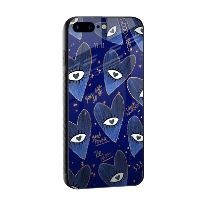 Girl Vision sleek iphone 8 plus cover with tempered glass back and TPU edges