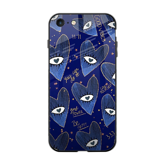 Girl Vision back phone cover | glass case for iphone 7