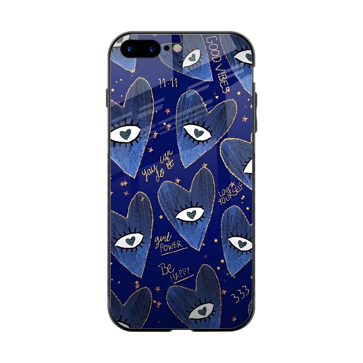 Girl Vision back phone cover | glass case for iphone 8 plus