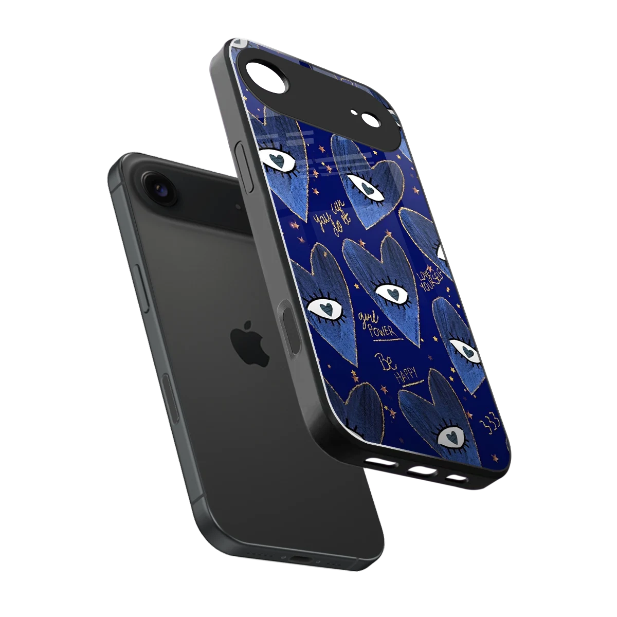 Girl Vision sleek iphone air cover with tempered glass back and TPU edges