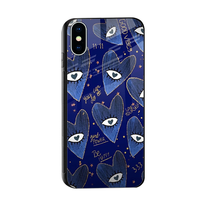 Girl Vision sleek iphone x cover with tempered glass back and TPU edges