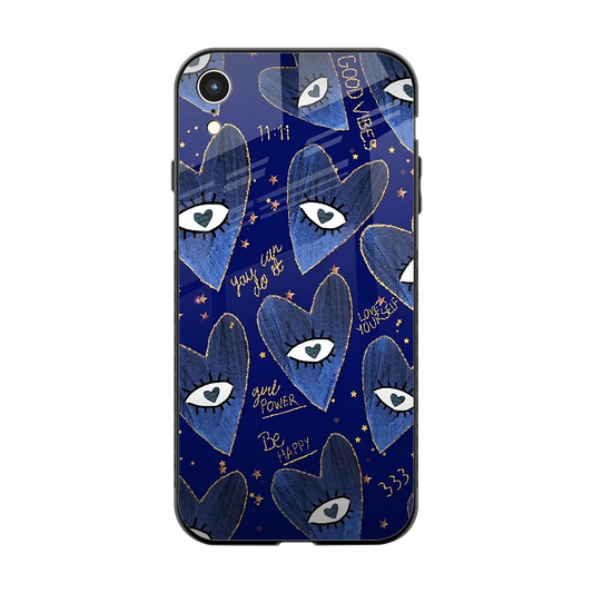 Girl Vision back phone cover | glass case for iphone xr