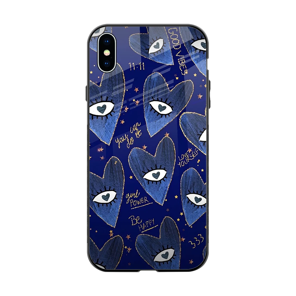 Girl Vision back phone cover | glass case for iphone xs max
