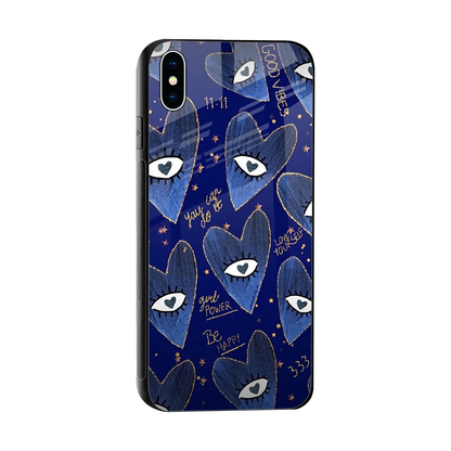 Girl Vision sleek iphone xs max cover with tempered glass back and TPU edges