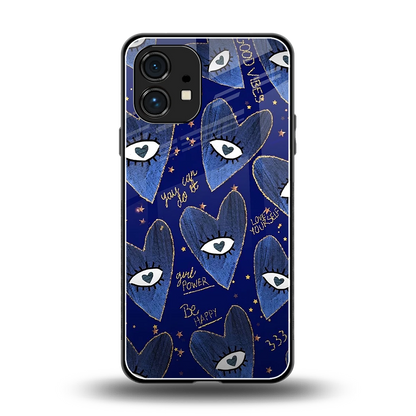 Girl Vision back phone cover | glass case for nothing phone 1