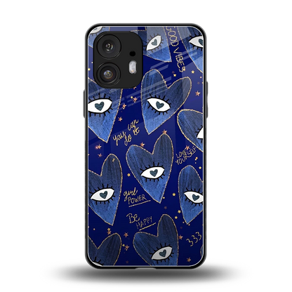 Girl Vision back phone cover | glass case for nothing phone 2
