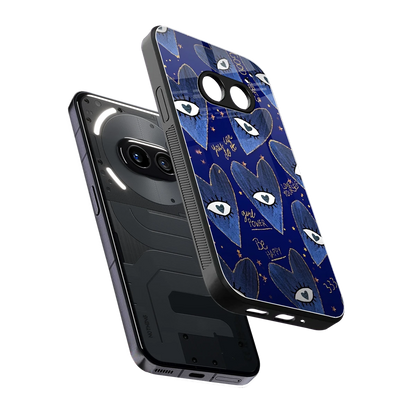 Girl Vision sleek nothing phone 2a cover with tempered glass back and TPU edges