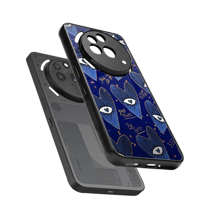 Girl Vision sleek nothing phone 3a pro cover with tempered glass back and TPU edges