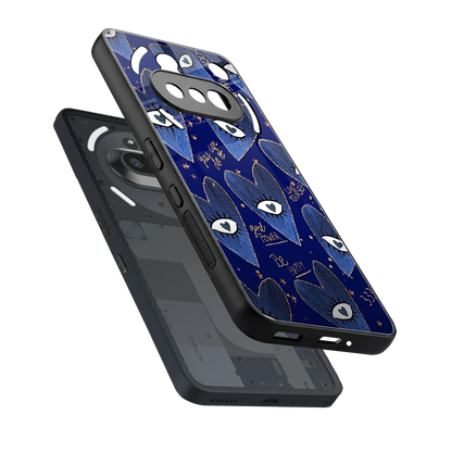 Girl Vision sleek nothing phone 3a cover with tempered glass back and TPU edges