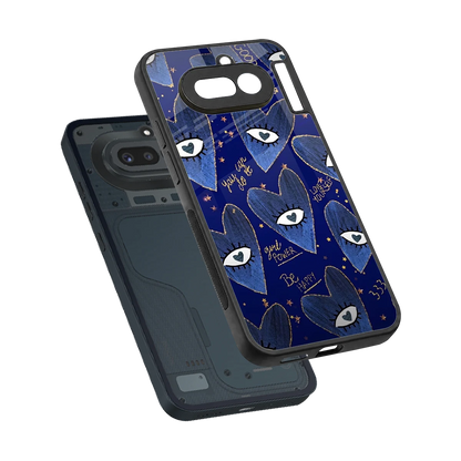 Girl Vision sleek nothing phone 4a cover with tempered glass back and TPU edges
