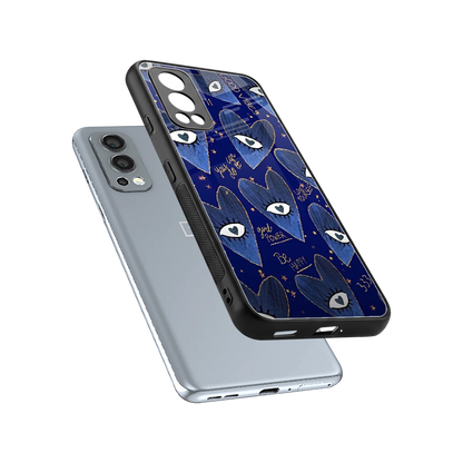 Girl Vision sleek oneplus nord 2 cover with tempered glass back and TPU edges