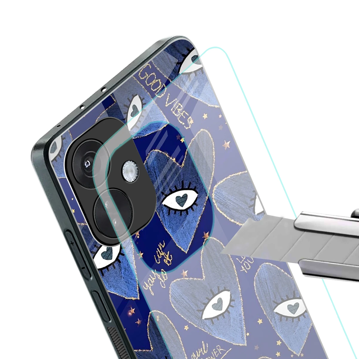 Girl Vision stylish phone case for oneplus nord ce 3 | glossy glass and slim fit