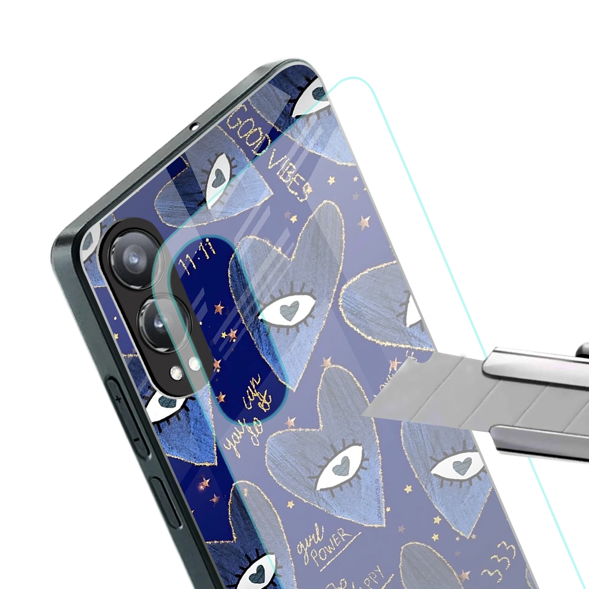 Girl Vision stylish phone case for oneplus nord ce 4 lite | glossy glass and slim fit
