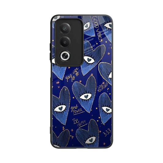 Girl Vision back phone cover | glass case for oppo a3 pro