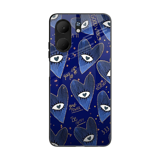 Girl Vision back phone cover | glass case for oppo a5x 5g