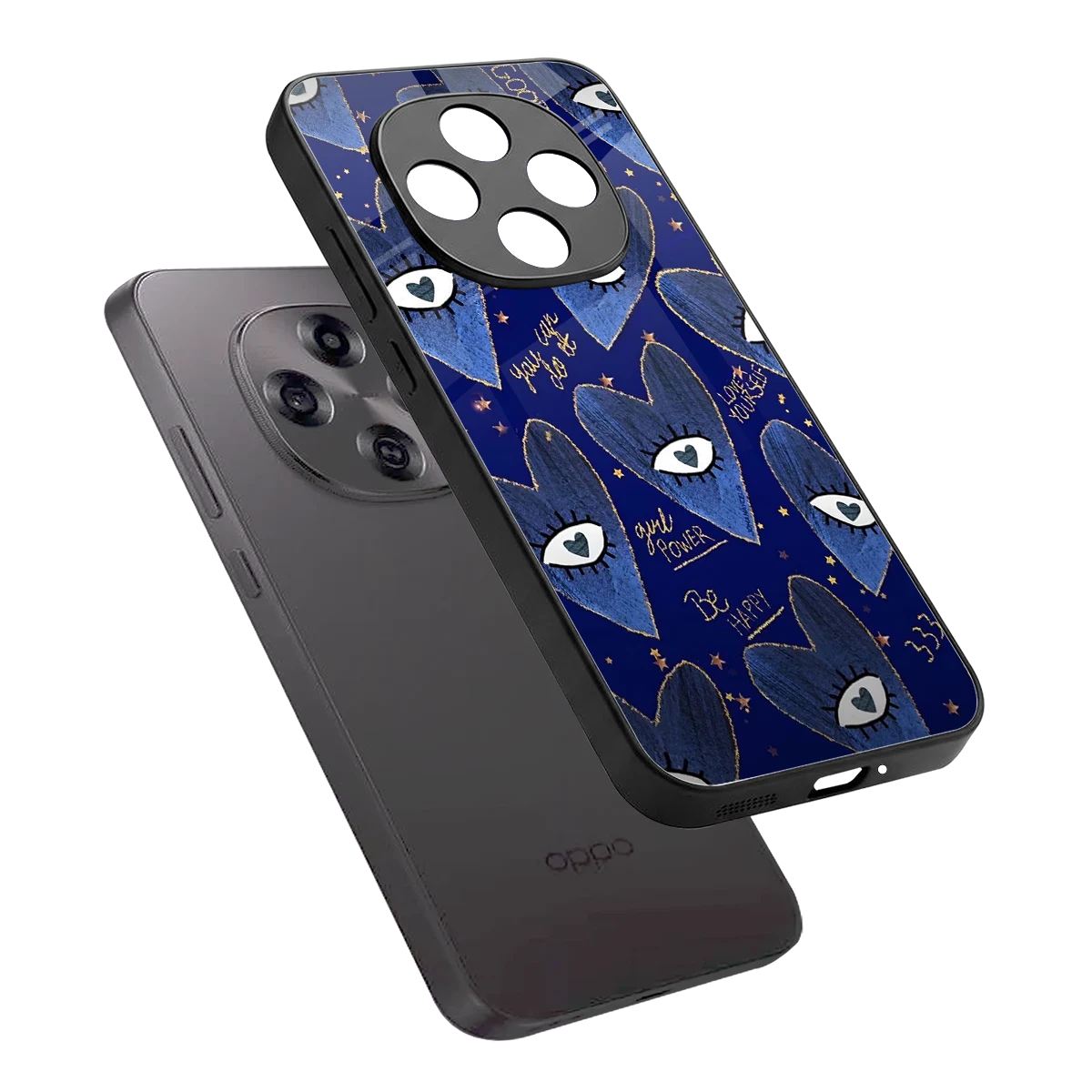 Girl Vision sleek oppo f31 pro 5g cover with tempered glass back and TPU edges