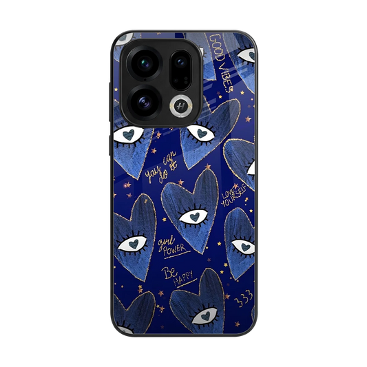 Girl Vision back phone cover | glass case for oppo find x9