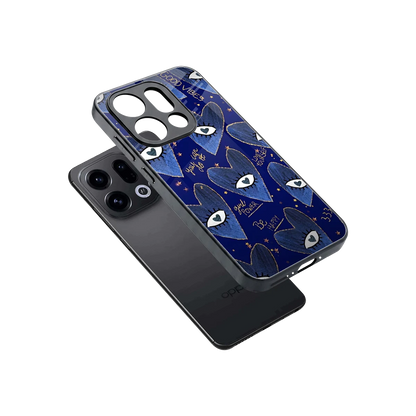 Girl Vision sleek oppo find x9 cover with tempered glass back and TPU edges